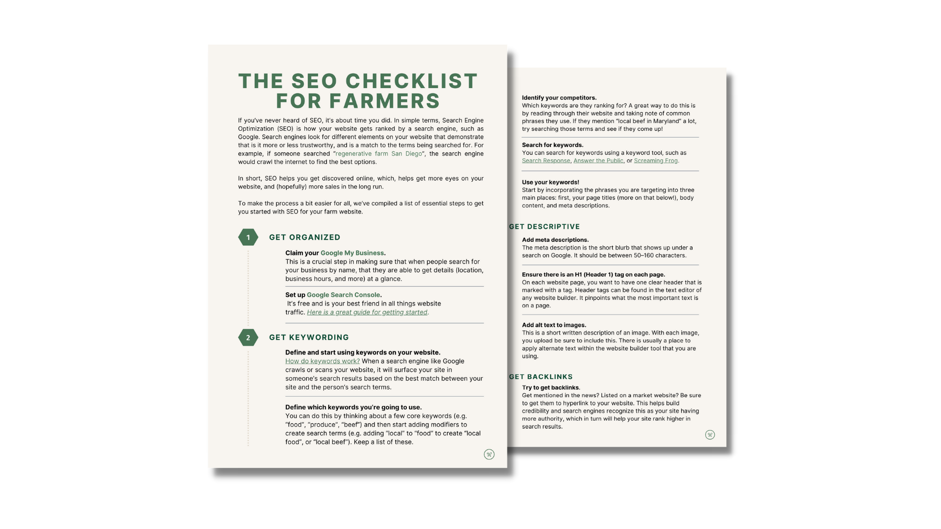 Email Graphic The SEO Checklist for Farmers